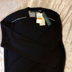 Men's V-neck Sweater - Perry Ellis size Small